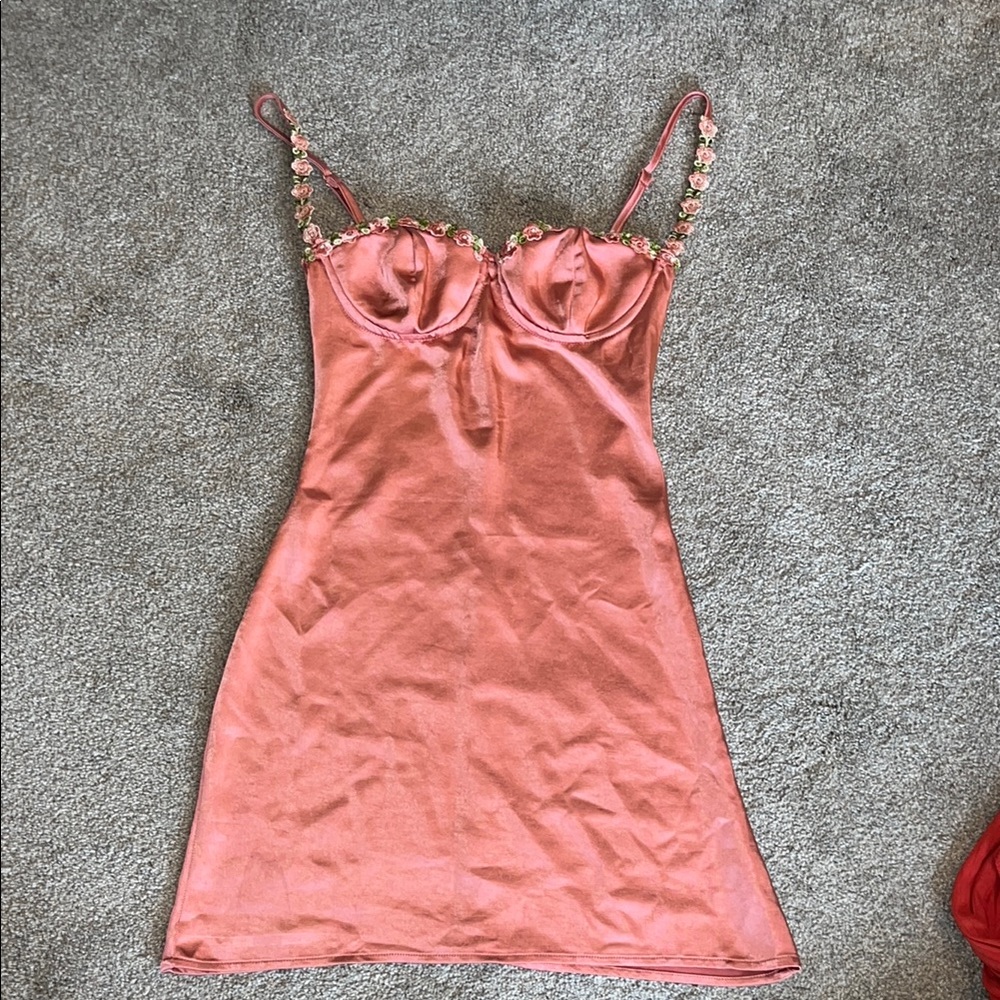 Princess Polly pink floral dress